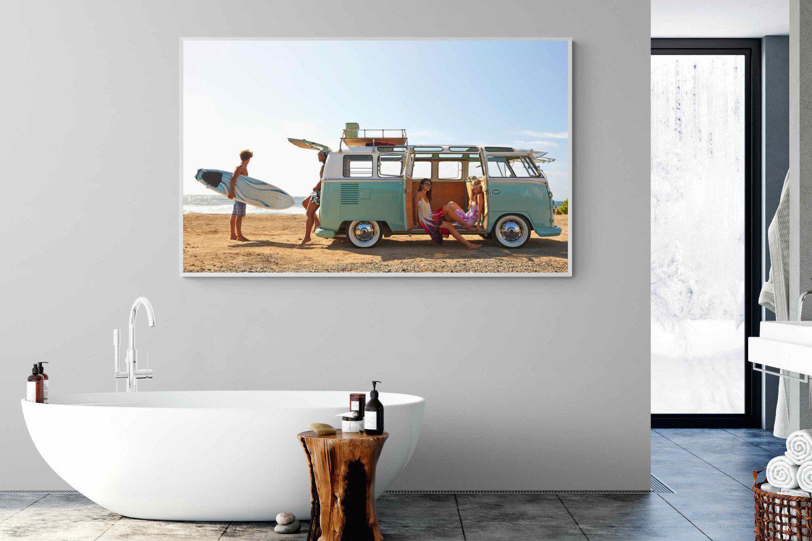 Surf Crew-Wall_Art-180 x 110cm-Mounted Canvas-White-Pixalot
