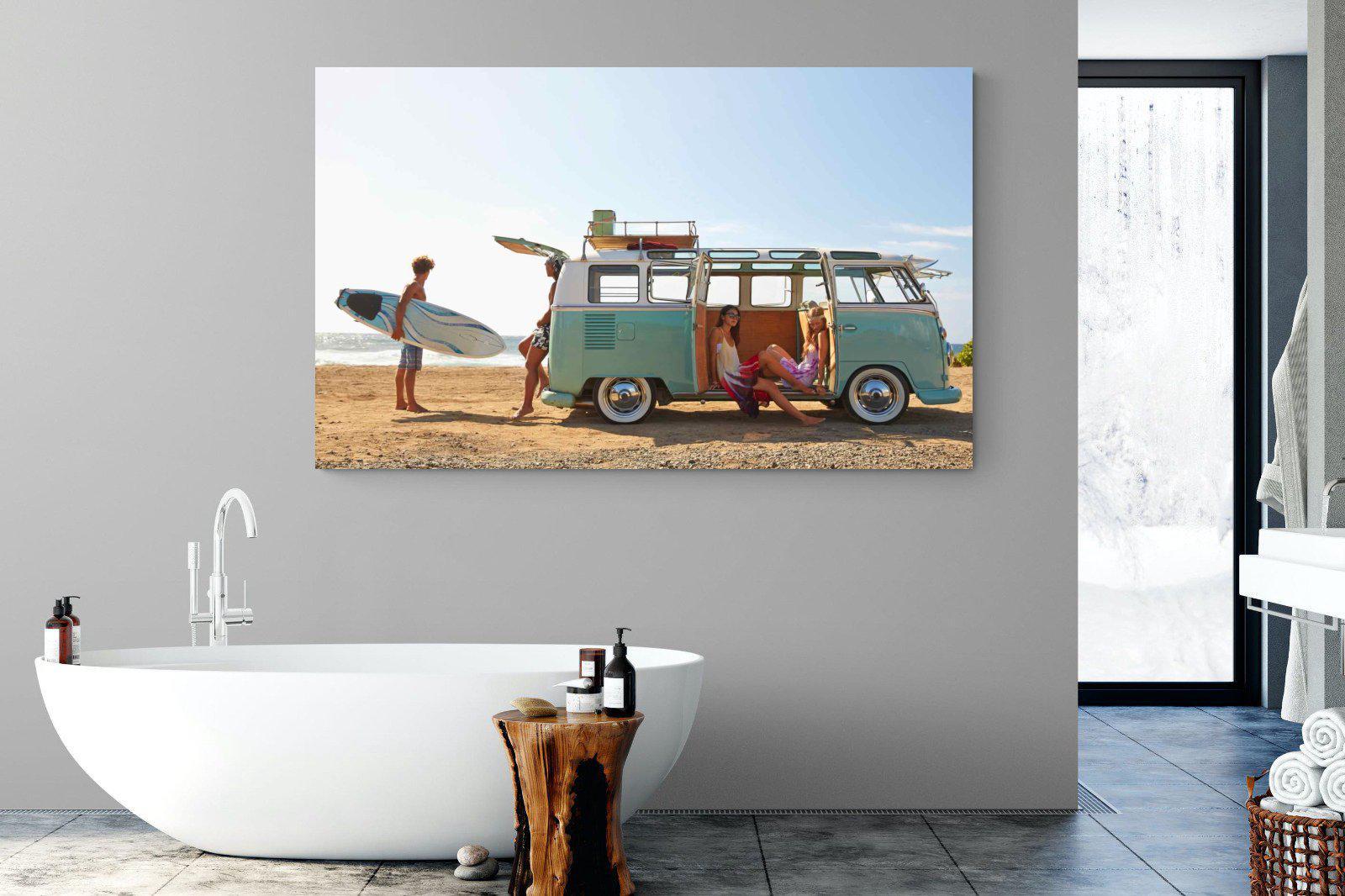 Surf Crew-Wall_Art-180 x 110cm-Mounted Canvas-No Frame-Pixalot