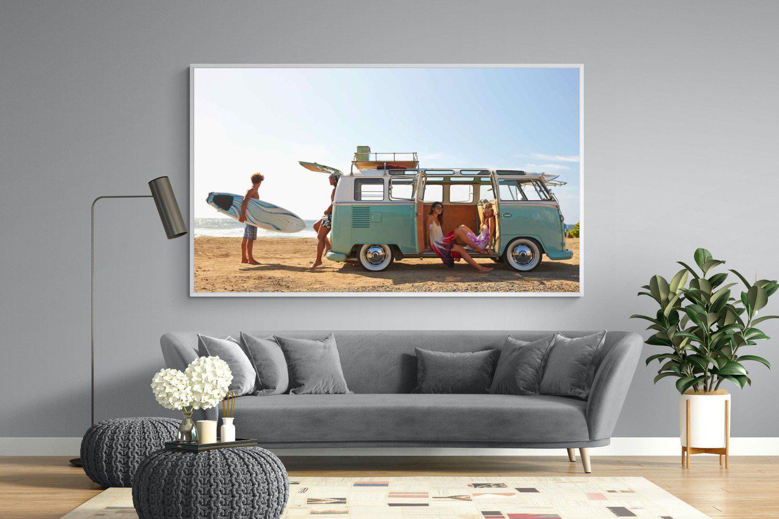 Surf Crew-Wall_Art-220 x 130cm-Mounted Canvas-White-Pixalot