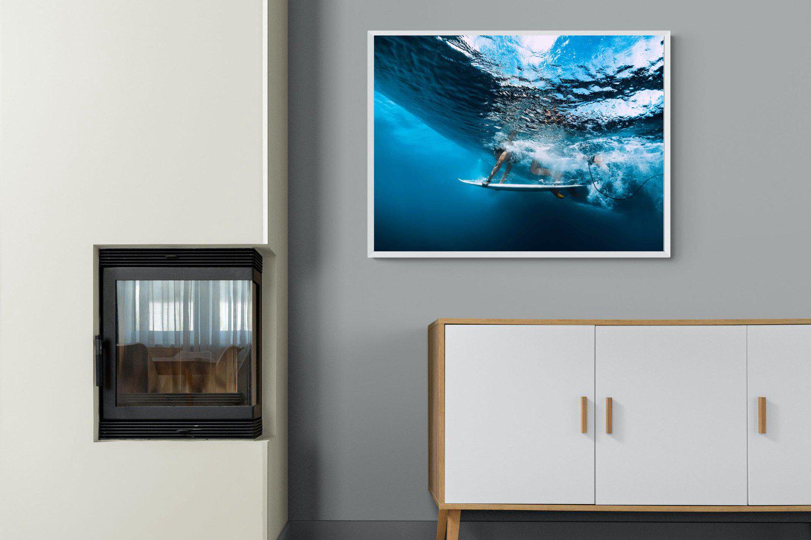 Surf Plunge-Wall_Art-100 x 75cm-Mounted Canvas-White-Pixalot