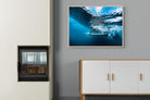 Surf Plunge-Wall_Art-100 x 75cm-Mounted Canvas-Wood-Pixalot