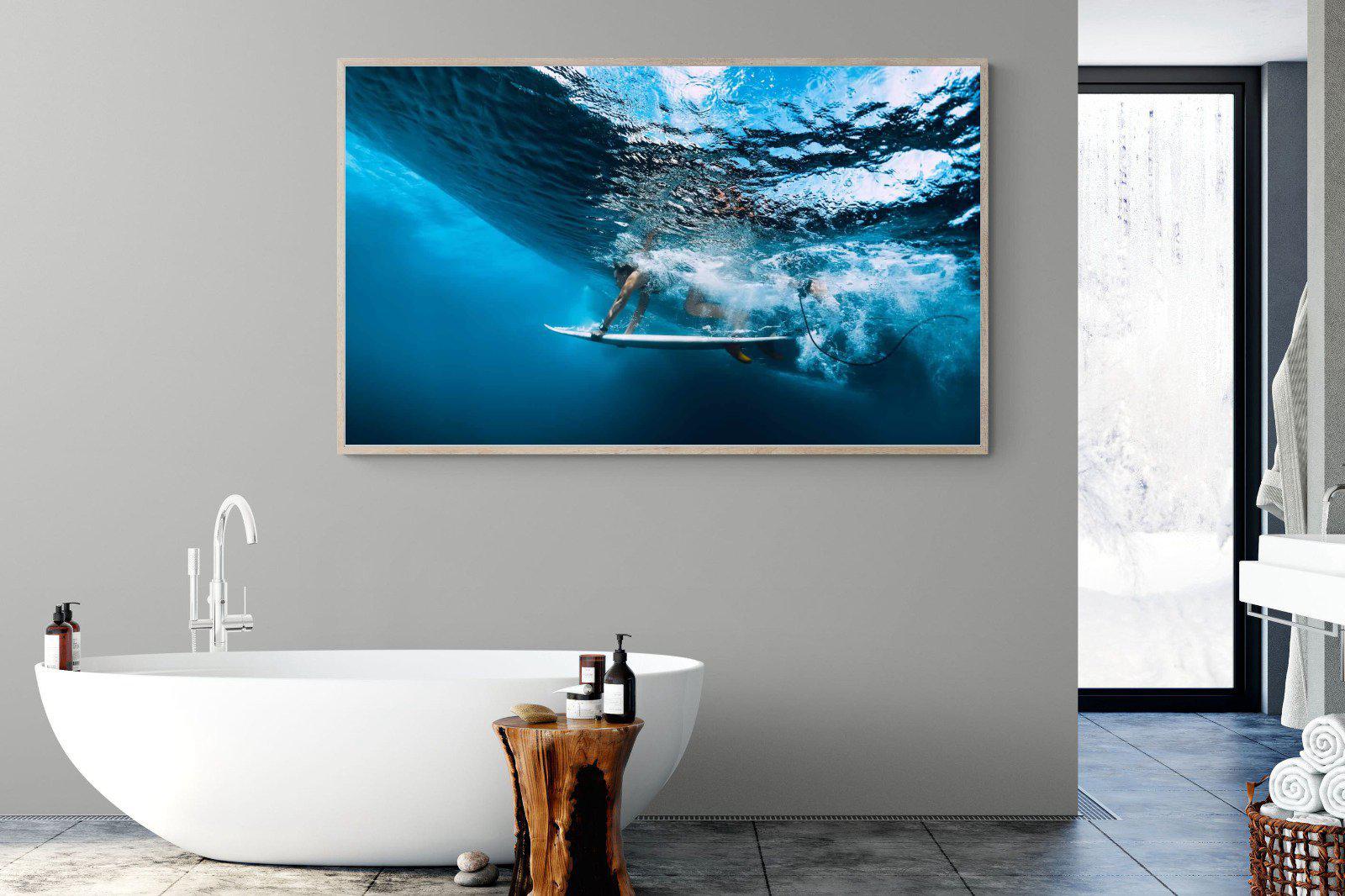 Surf Plunge-Wall_Art-180 x 110cm-Mounted Canvas-Wood-Pixalot