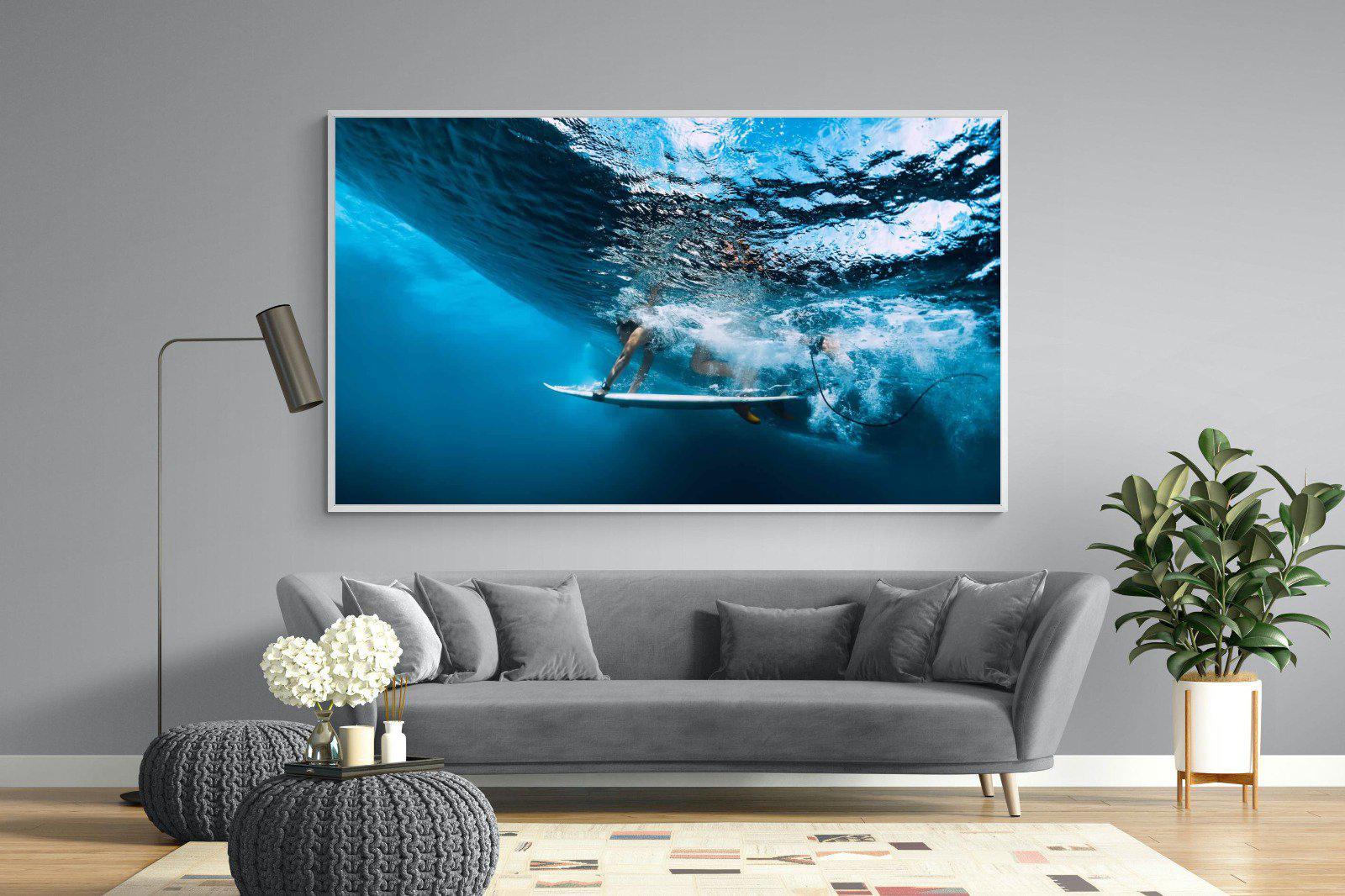 Surf Plunge-Wall_Art-220 x 130cm-Mounted Canvas-White-Pixalot
