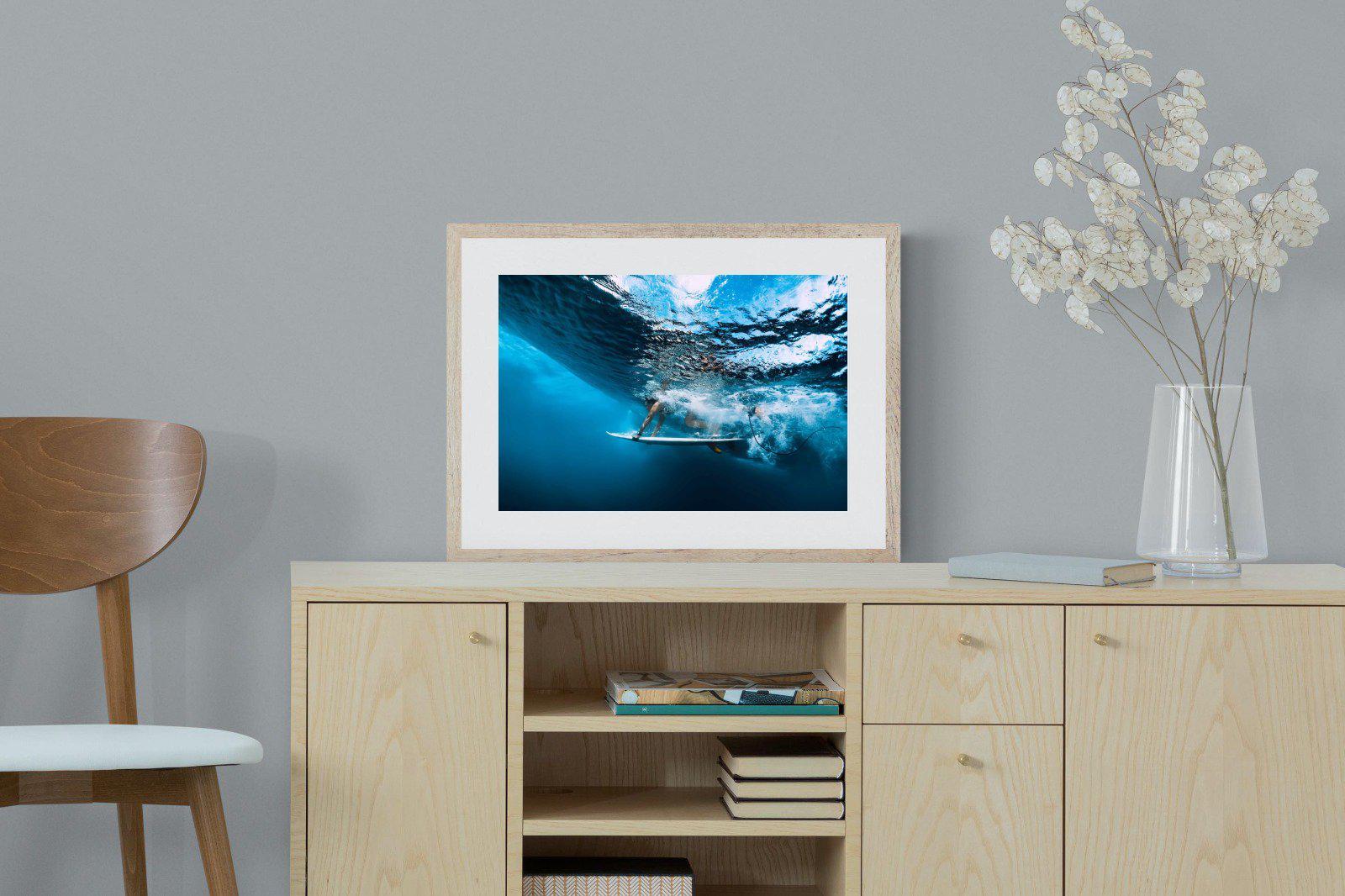 Surf Plunge-Wall_Art-60 x 45cm-Framed Print-Wood-Pixalot