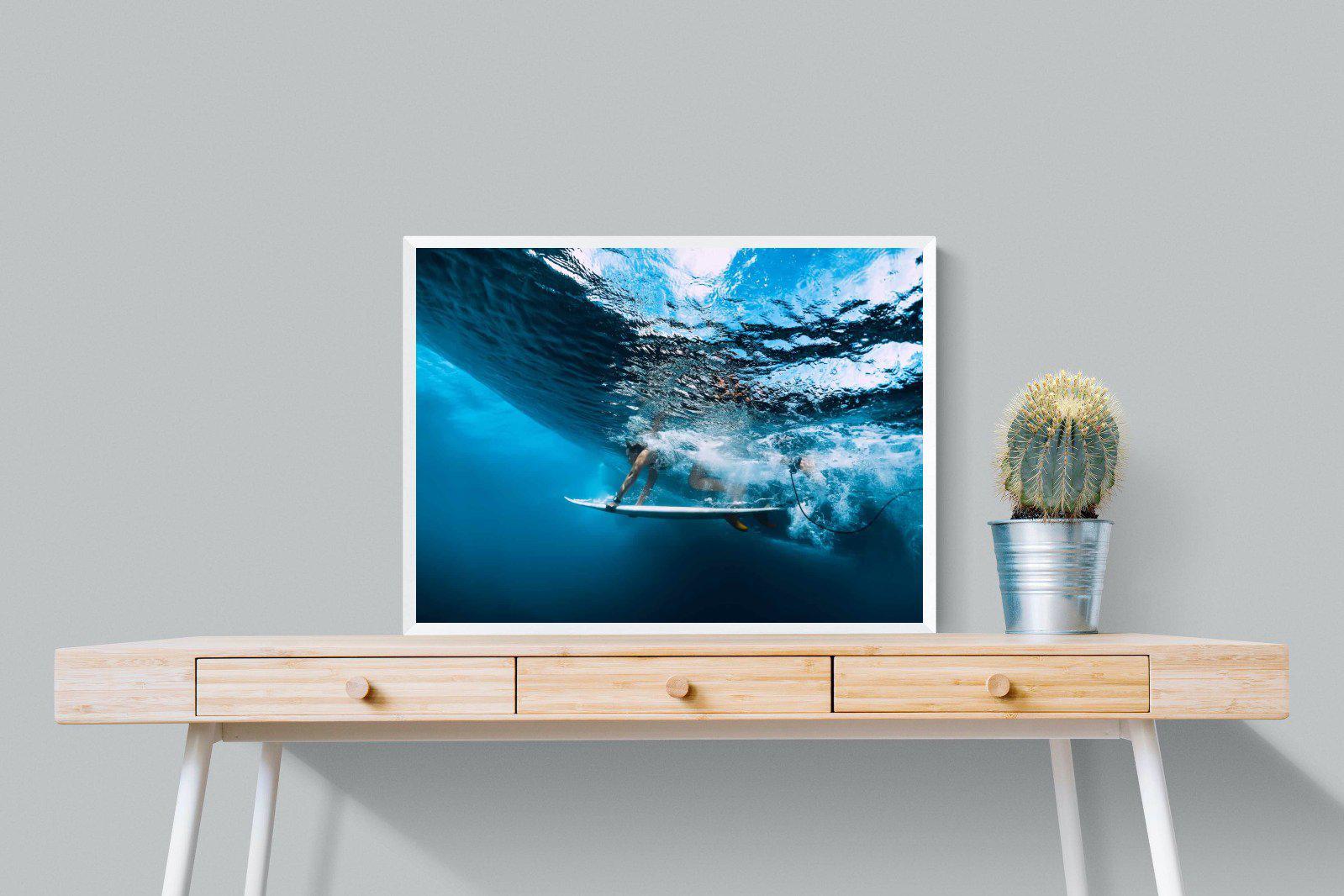 Surf Plunge-Wall_Art-80 x 60cm-Mounted Canvas-White-Pixalot