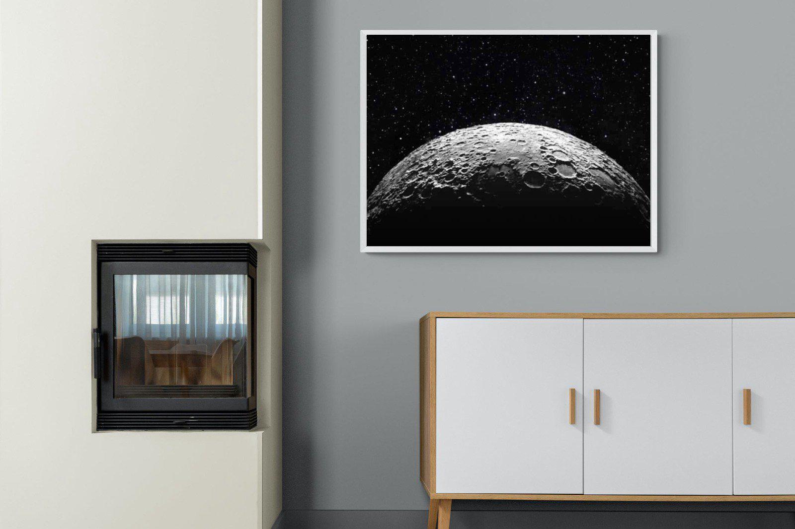 Surface of the Moon-Wall_Art-100 x 75cm-Mounted Canvas-White-Pixalot