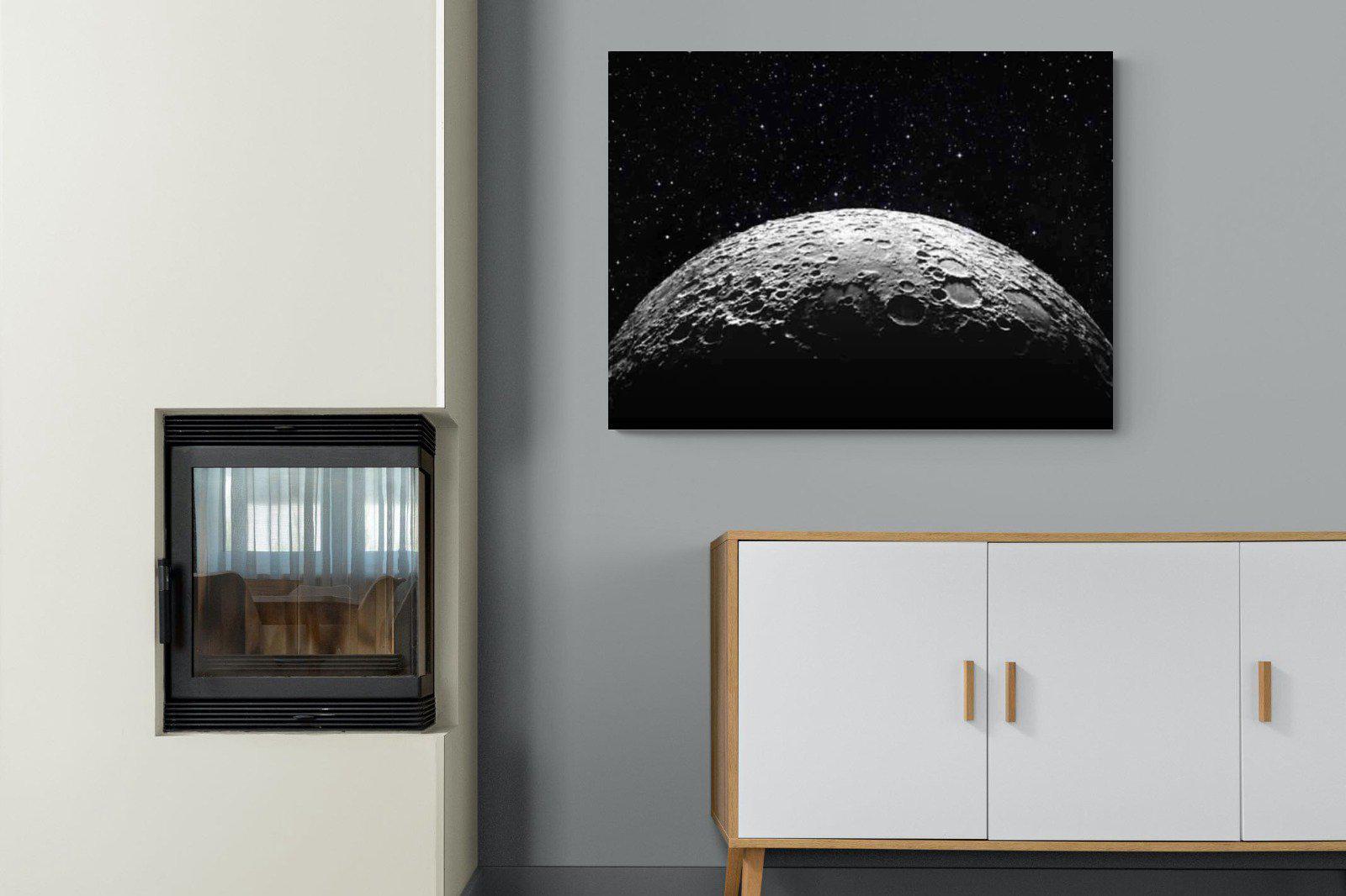 Surface of the Moon-Wall_Art-100 x 75cm-Mounted Canvas-No Frame-Pixalot