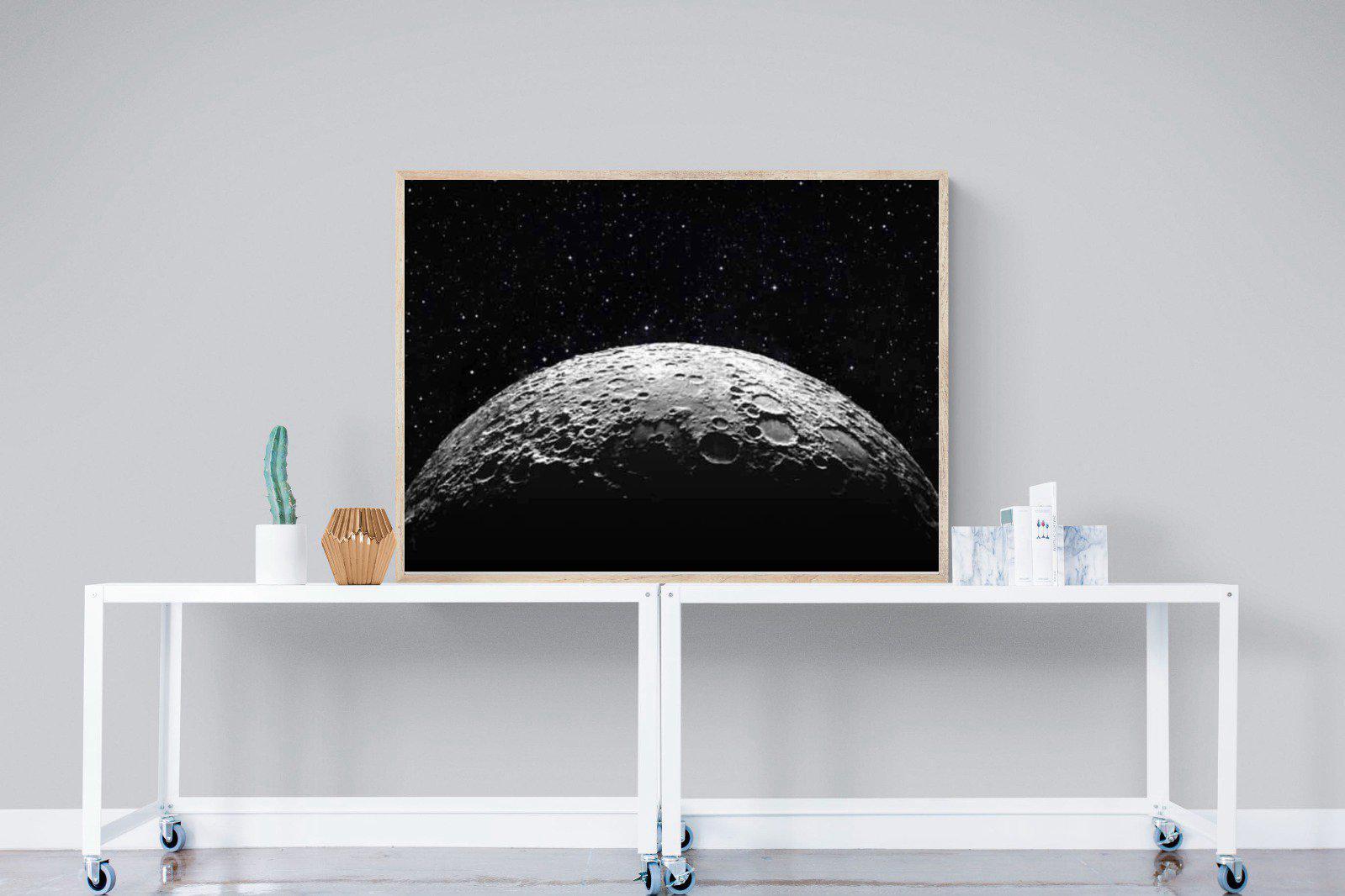 Surface of the Moon-Wall_Art-120 x 90cm-Mounted Canvas-Wood-Pixalot