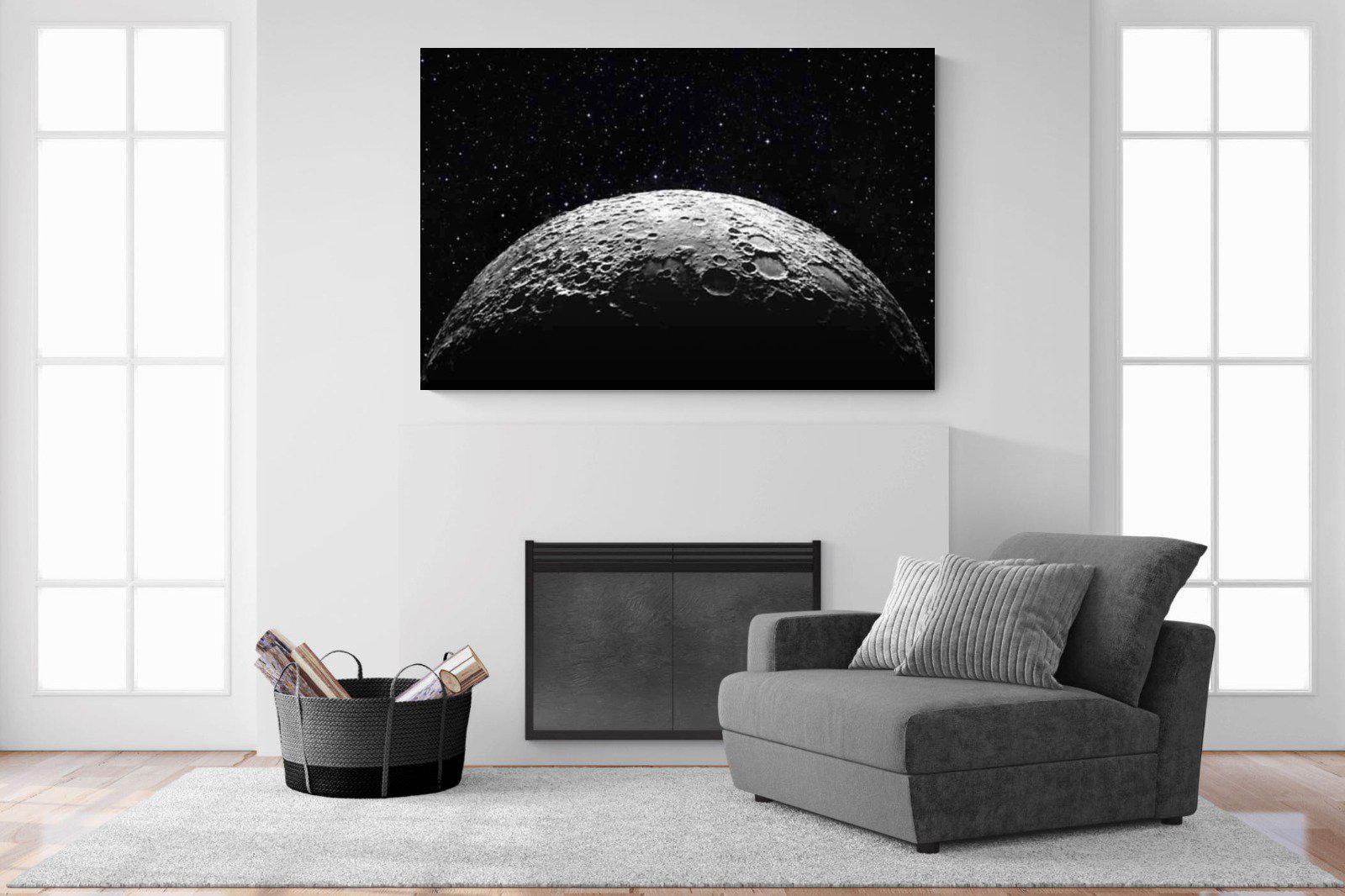 Surface of the Moon-Wall_Art-150 x 100cm-Mounted Canvas-No Frame-Pixalot