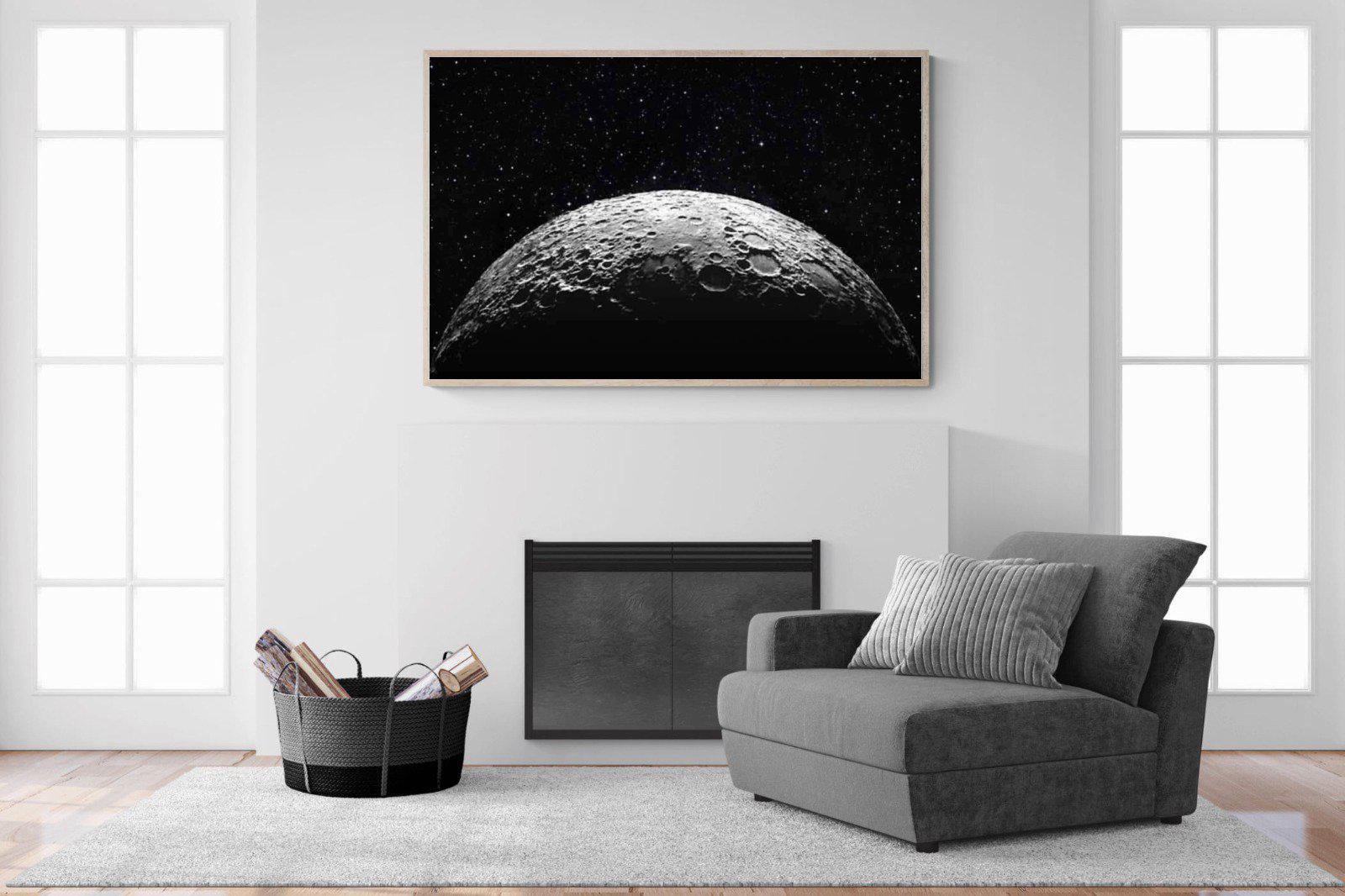 Surface of the Moon-Wall_Art-150 x 100cm-Mounted Canvas-Wood-Pixalot