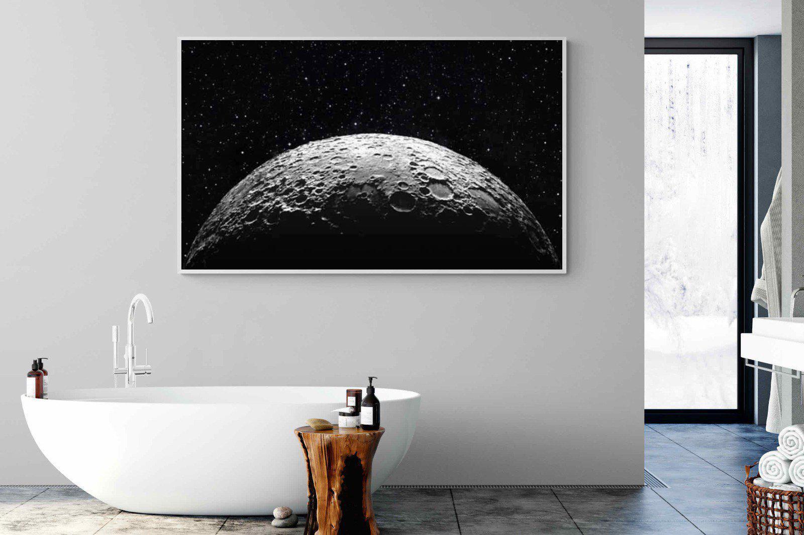 Surface of the Moon-Wall_Art-180 x 110cm-Mounted Canvas-White-Pixalot