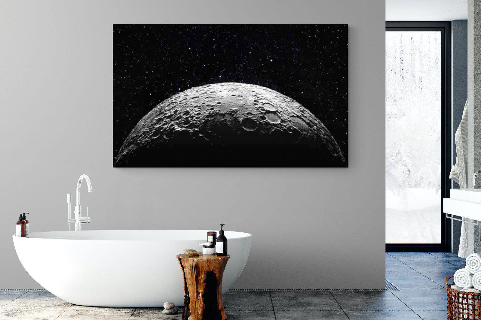 Surface of the Moon-Wall_Art-180 x 110cm-Mounted Canvas-No Frame-Pixalot