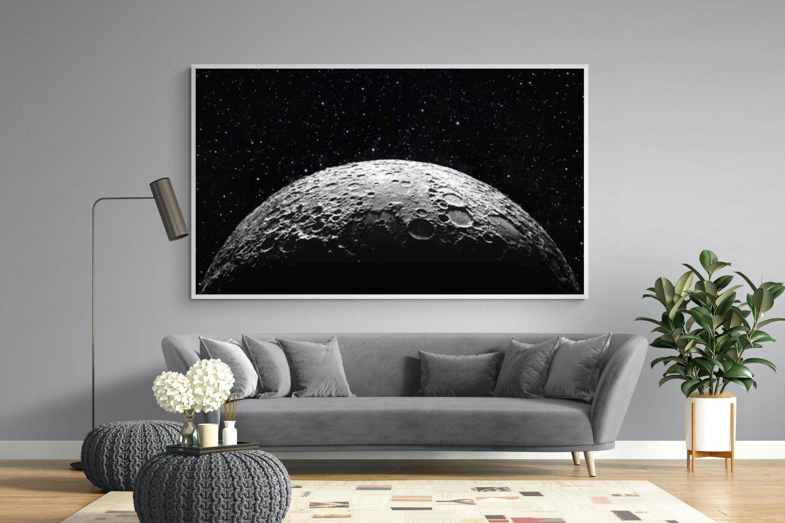 Surface of the Moon-Wall_Art-220 x 130cm-Mounted Canvas-White-Pixalot