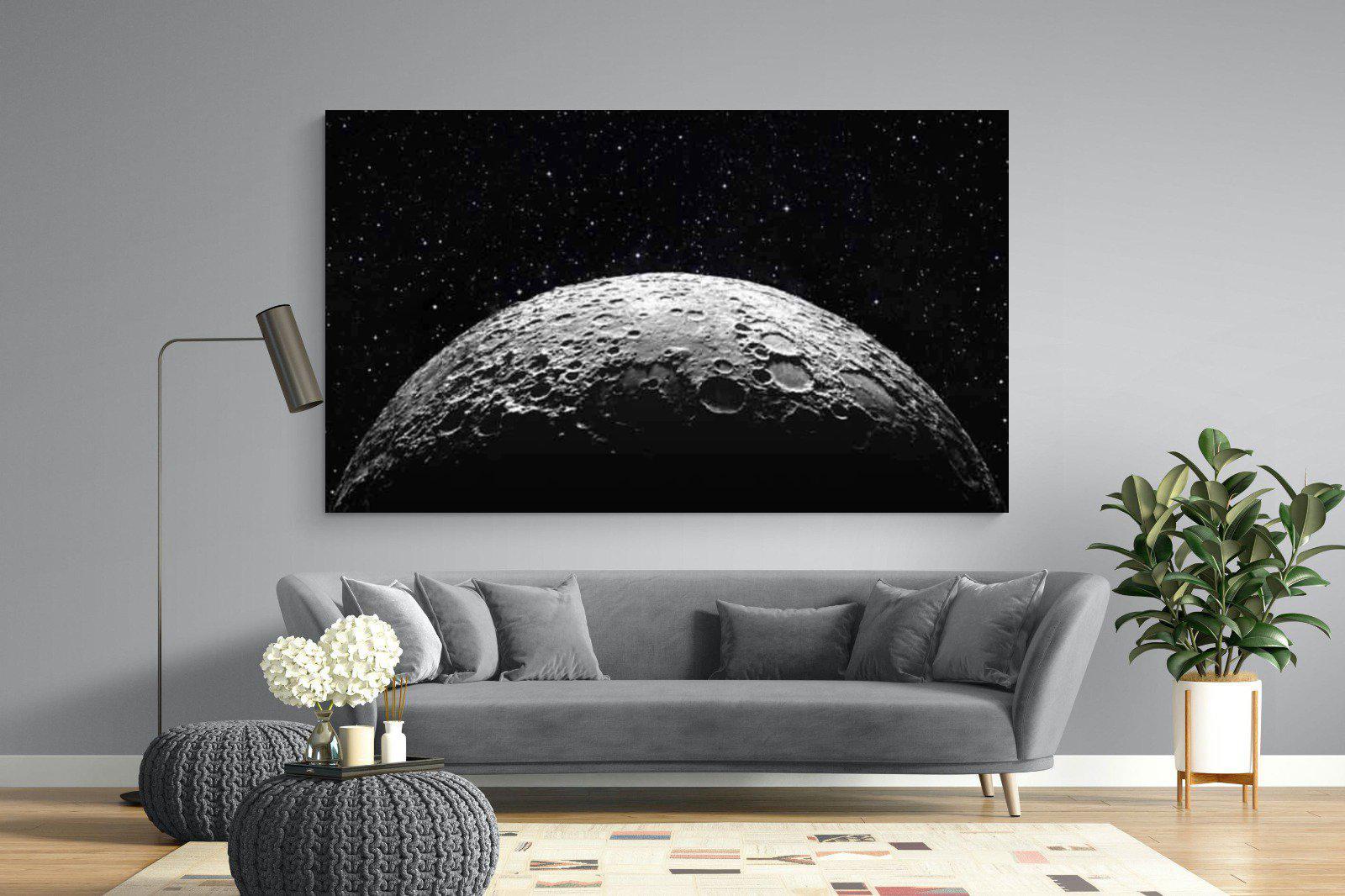 Surface of the Moon-Wall_Art-220 x 130cm-Mounted Canvas-No Frame-Pixalot