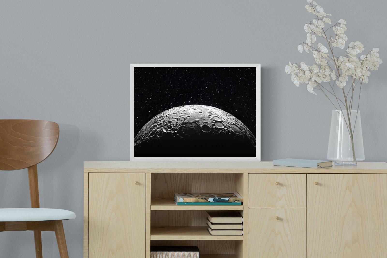 Surface of the Moon-Wall_Art-60 x 45cm-Mounted Canvas-White-Pixalot