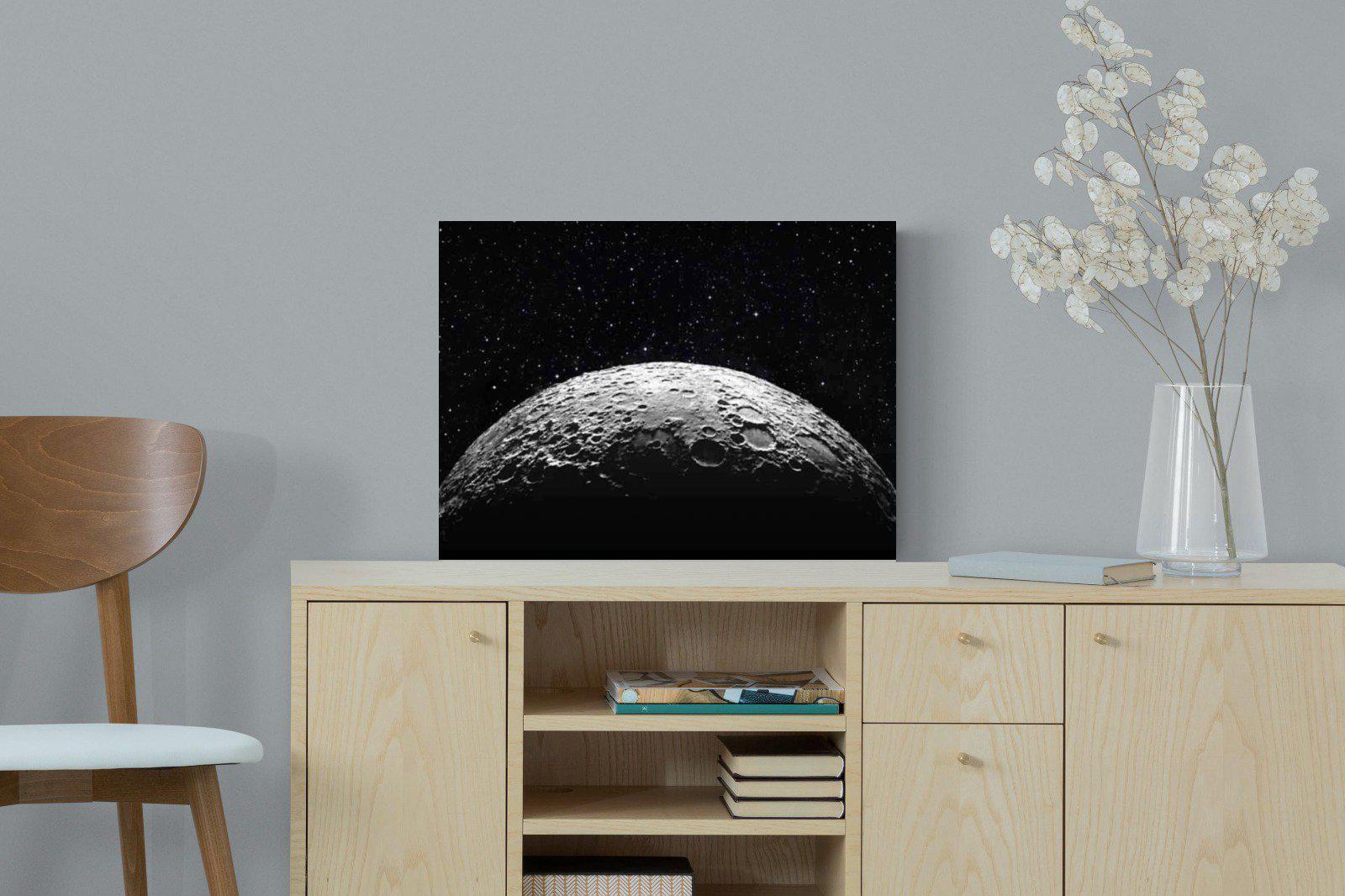 Surface of the Moon-Wall_Art-60 x 45cm-Mounted Canvas-No Frame-Pixalot