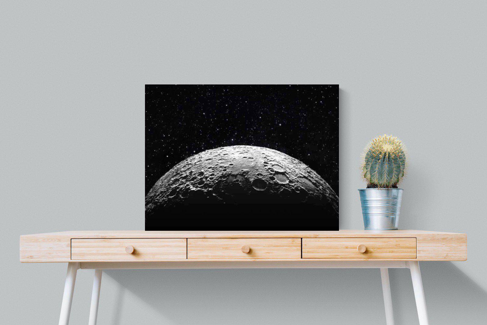 Surface of the Moon-Wall_Art-80 x 60cm-Mounted Canvas-No Frame-Pixalot