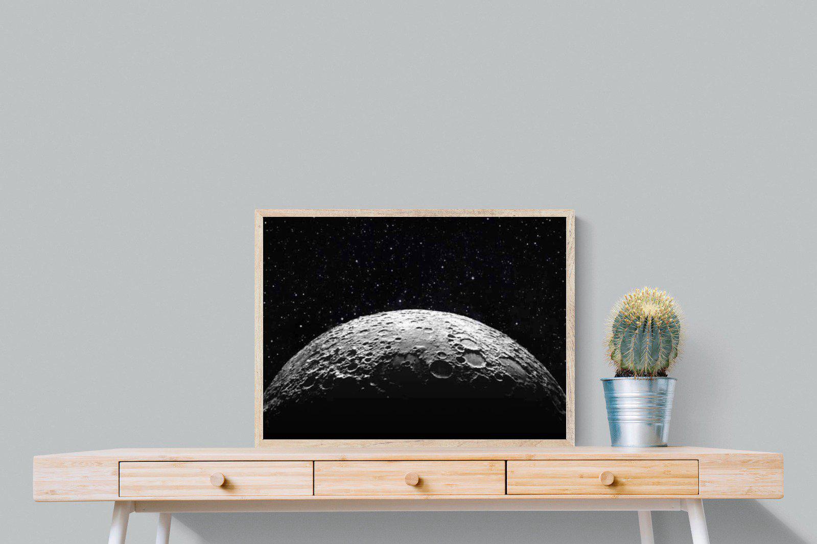 Surface of the Moon-Wall_Art-80 x 60cm-Mounted Canvas-Wood-Pixalot