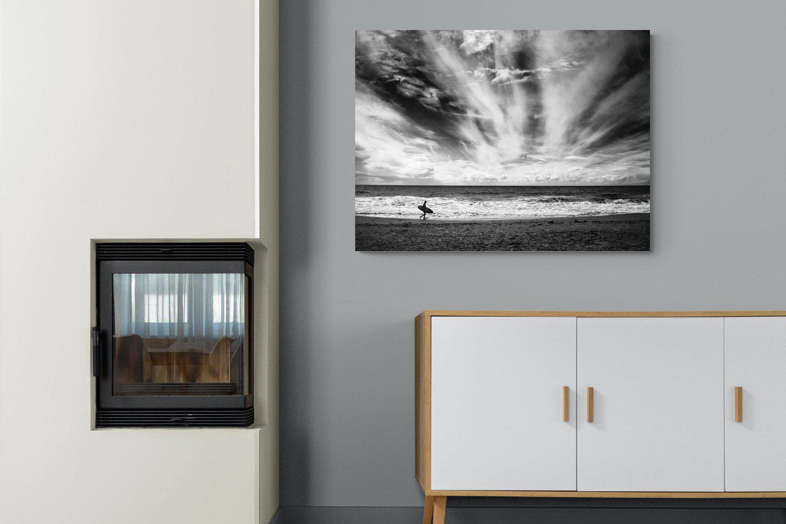 Surfer-Wall_Art-100 x 75cm-Mounted Canvas-No Frame-Pixalot