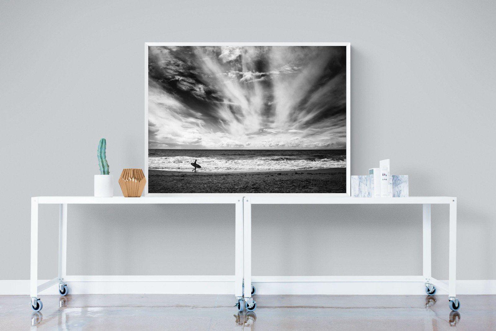 Surfer-Wall_Art-120 x 90cm-Mounted Canvas-White-Pixalot