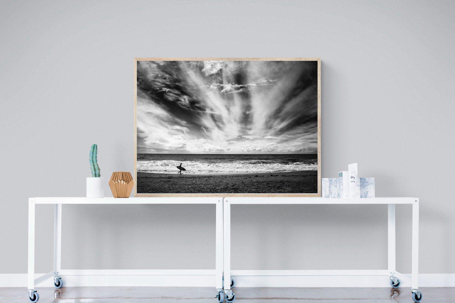 Surfer-Wall_Art-120 x 90cm-Mounted Canvas-Wood-Pixalot