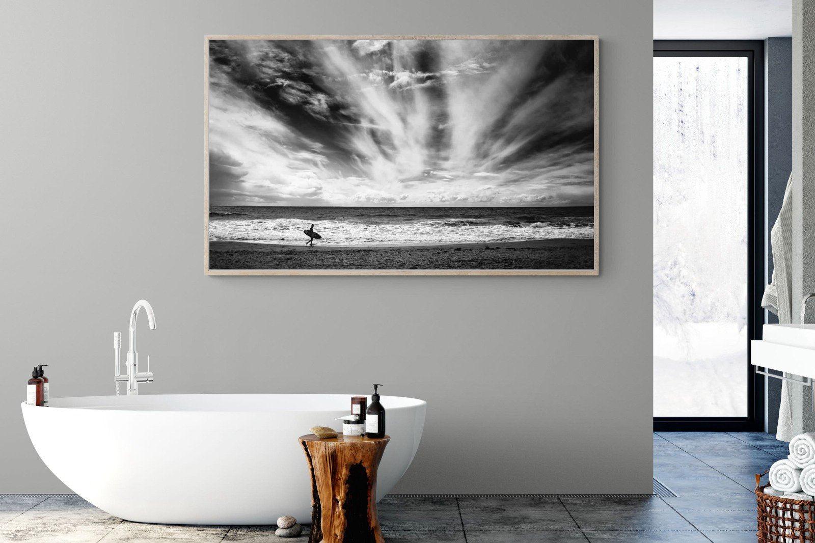 Surfer-Wall_Art-180 x 110cm-Mounted Canvas-Wood-Pixalot