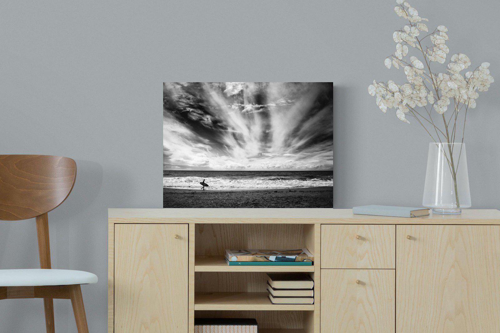 Surfer-Wall_Art-60 x 45cm-Mounted Canvas-No Frame-Pixalot