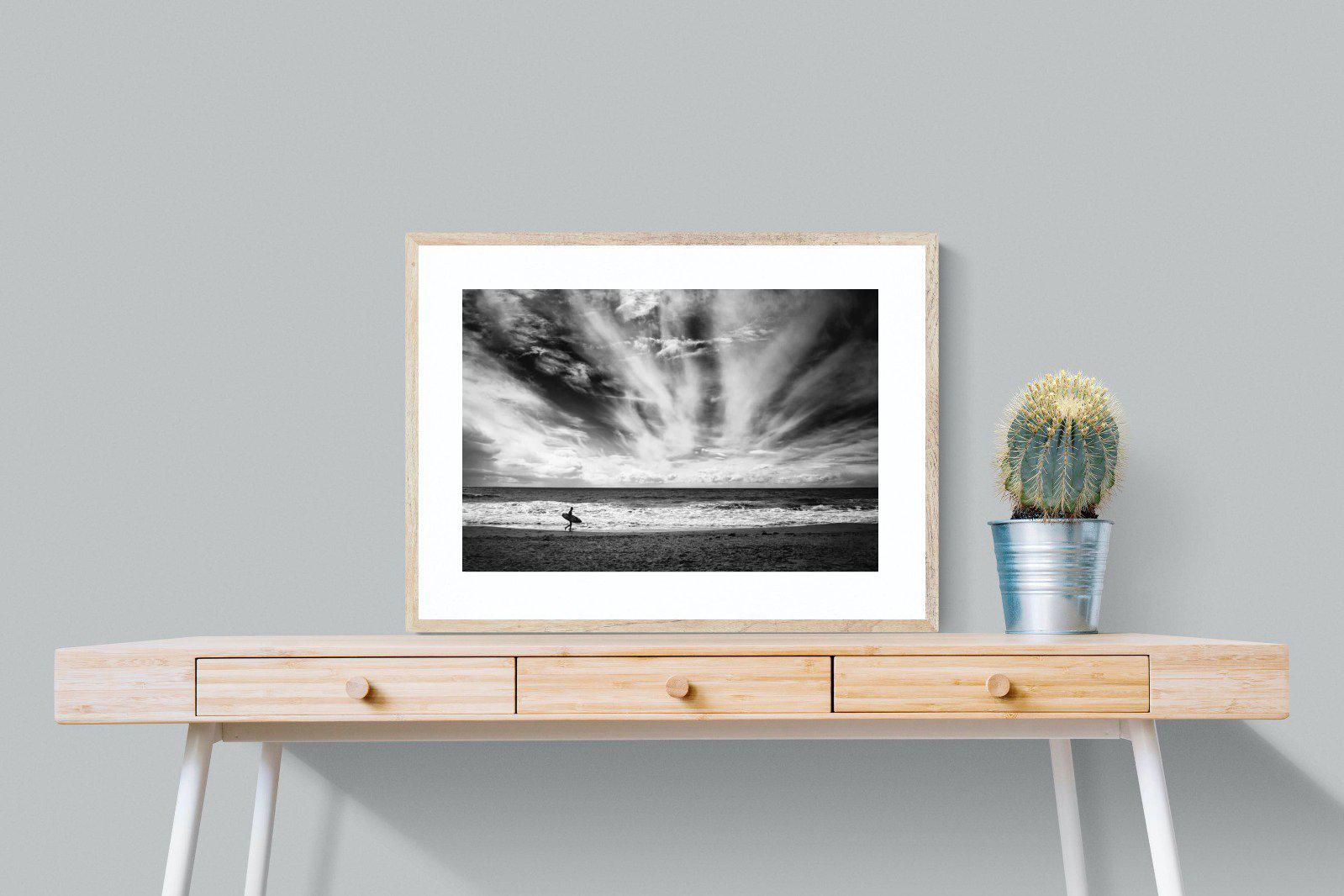 Surfer-Wall_Art-80 x 60cm-Framed Print-Wood-Pixalot