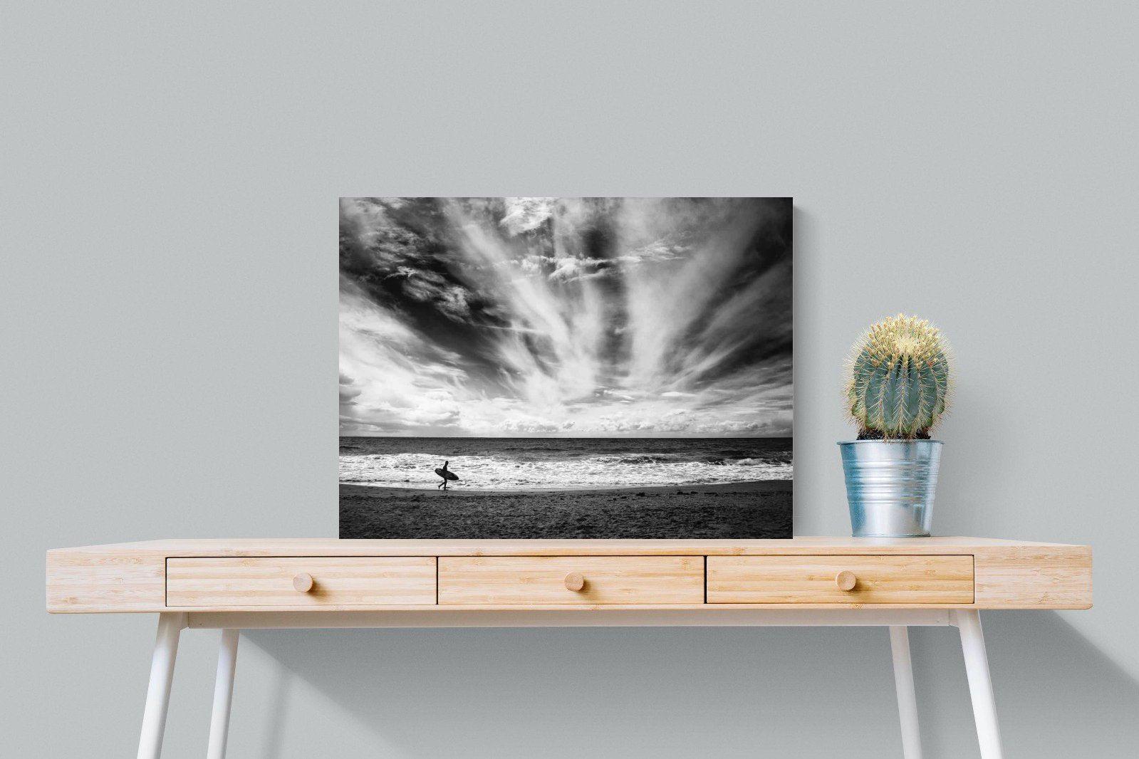Surfer-Wall_Art-80 x 60cm-Mounted Canvas-No Frame-Pixalot