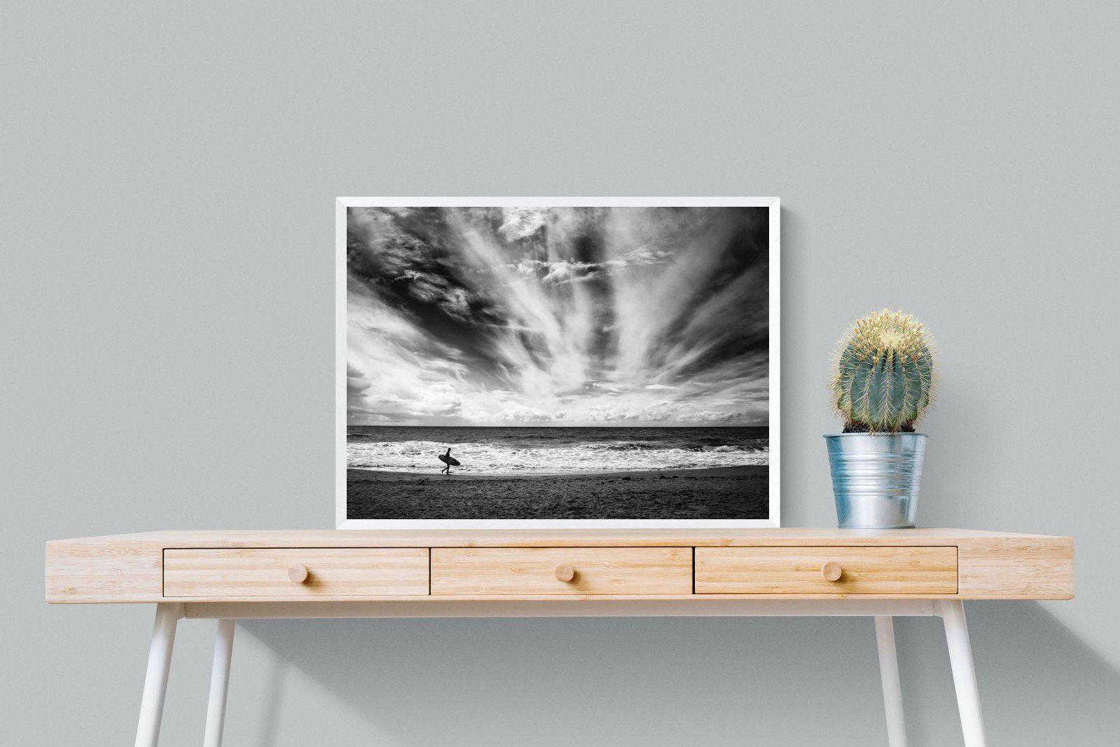 Surfer-Wall_Art-80 x 60cm-Mounted Canvas-White-Pixalot