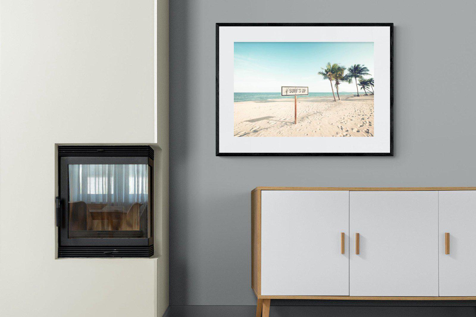 Surf's Up-Wall_Art-100 x 75cm-Framed Print-Black-Pixalot