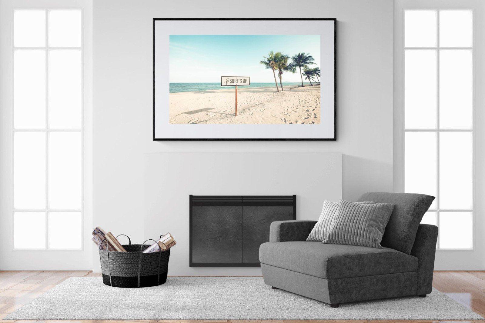 Surf's Up-Wall_Art-150 x 100cm-Framed Print-Black-Pixalot