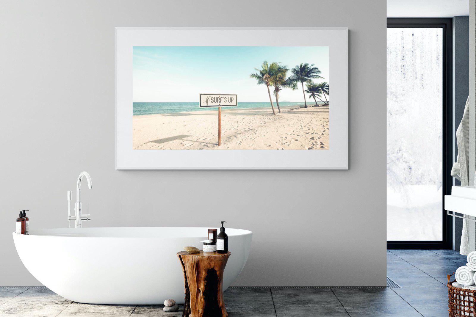 Surf's Up-Wall_Art-180 x 110cm-Framed Print-White-Pixalot