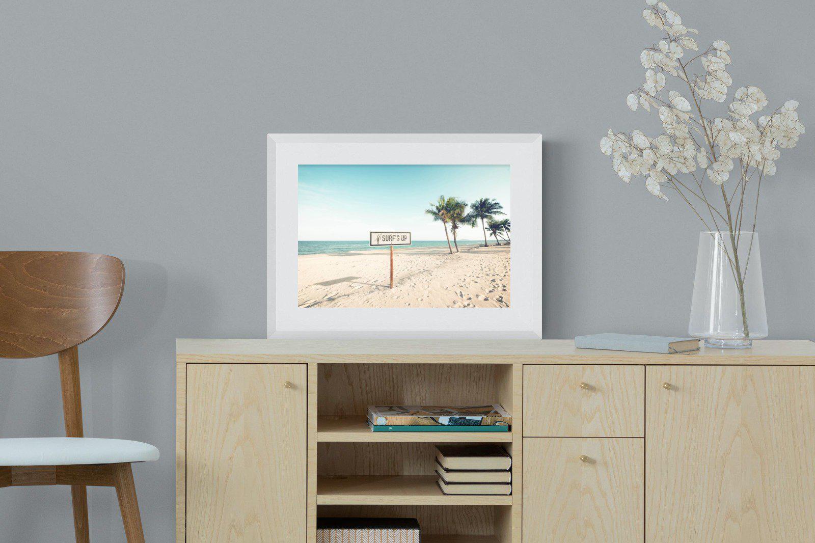 Surf's Up-Wall_Art-60 x 45cm-Framed Print-White-Pixalot