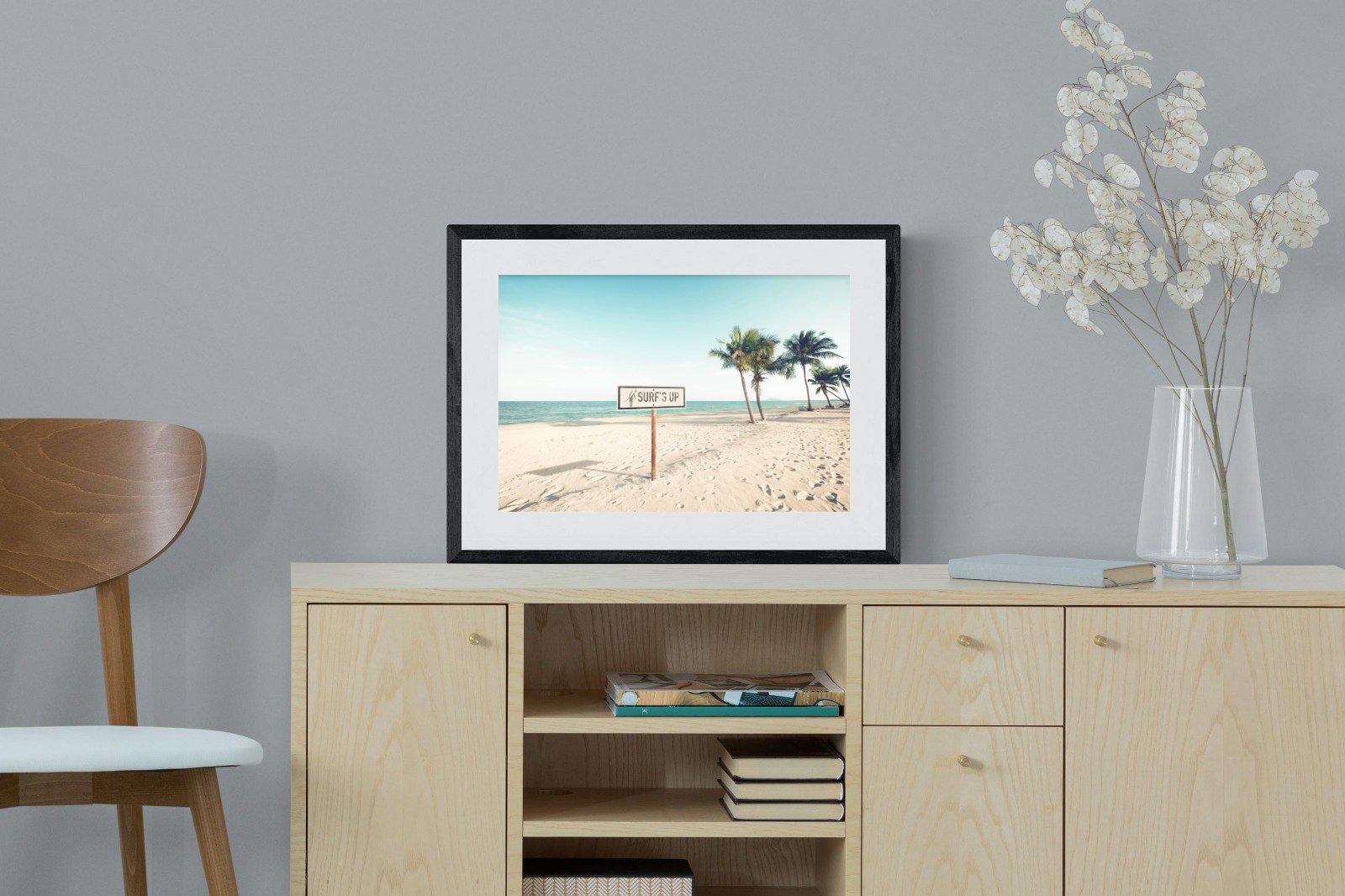 Surf's Up-Wall_Art-60 x 45cm-Framed Print-Black-Pixalot