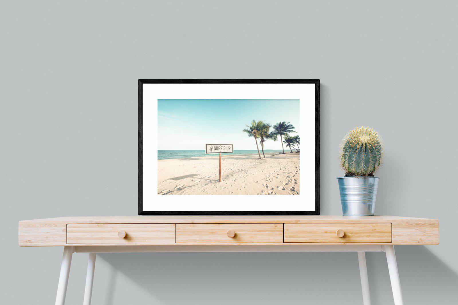 Surf's Up-Wall_Art-80 x 60cm-Framed Print-Black-Pixalot