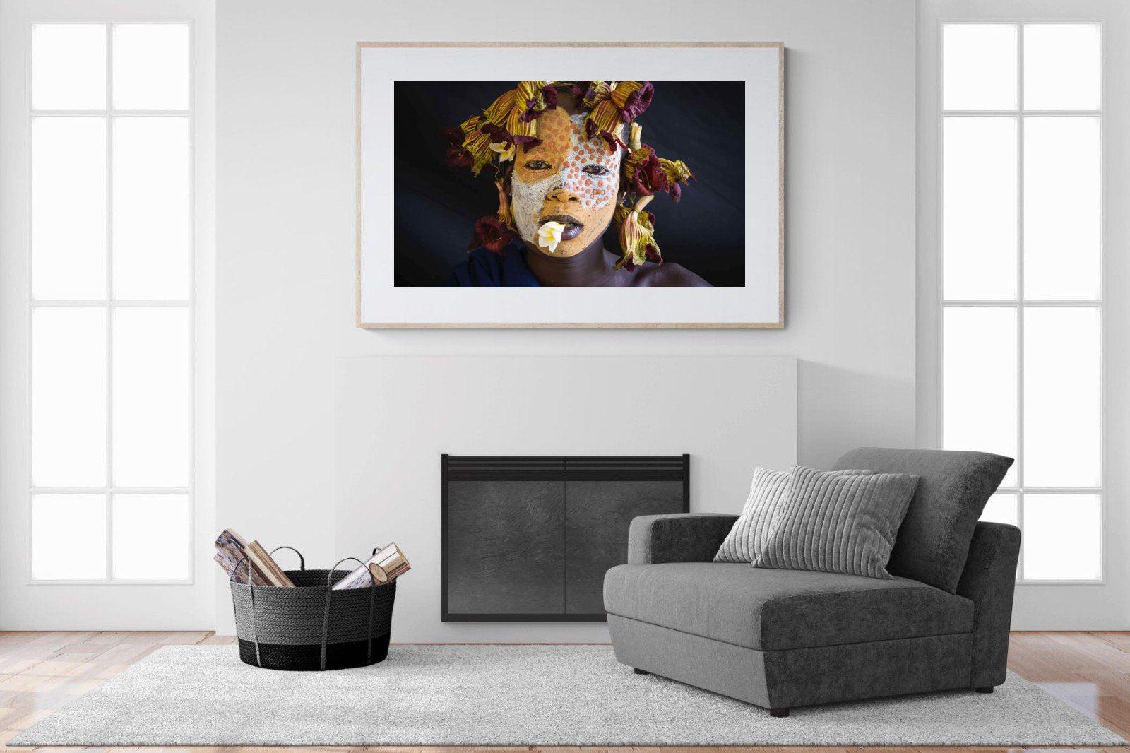 Suri Yellow-Wall_Art-150 x 100cm-Framed Print-Wood-Pixalot