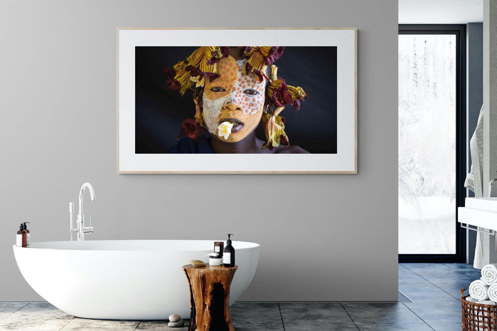 Suri Yellow-Wall_Art-180 x 110cm-Framed Print-Wood-Pixalot