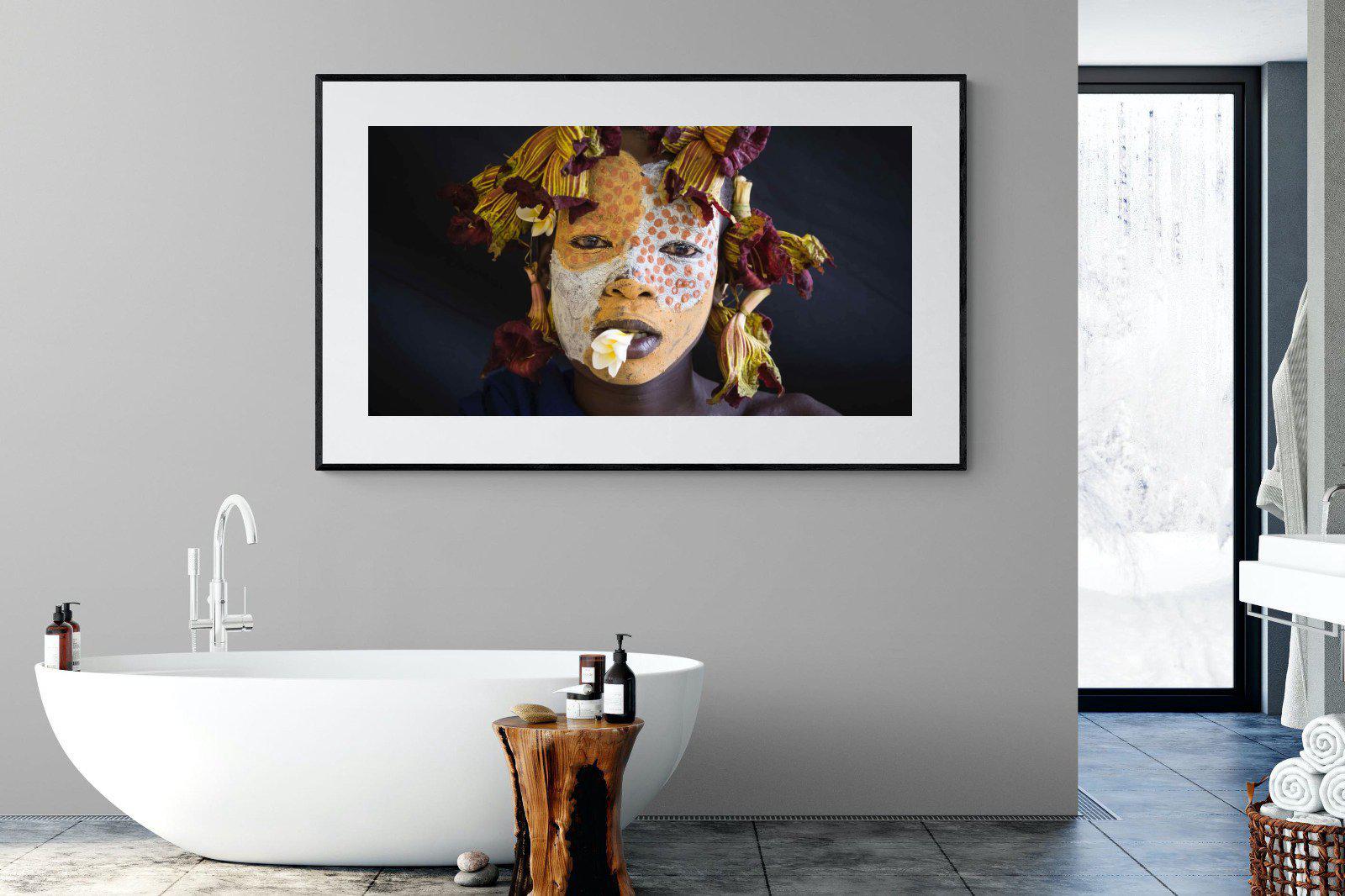Suri Yellow-Wall_Art-180 x 110cm-Framed Print-Black-Pixalot