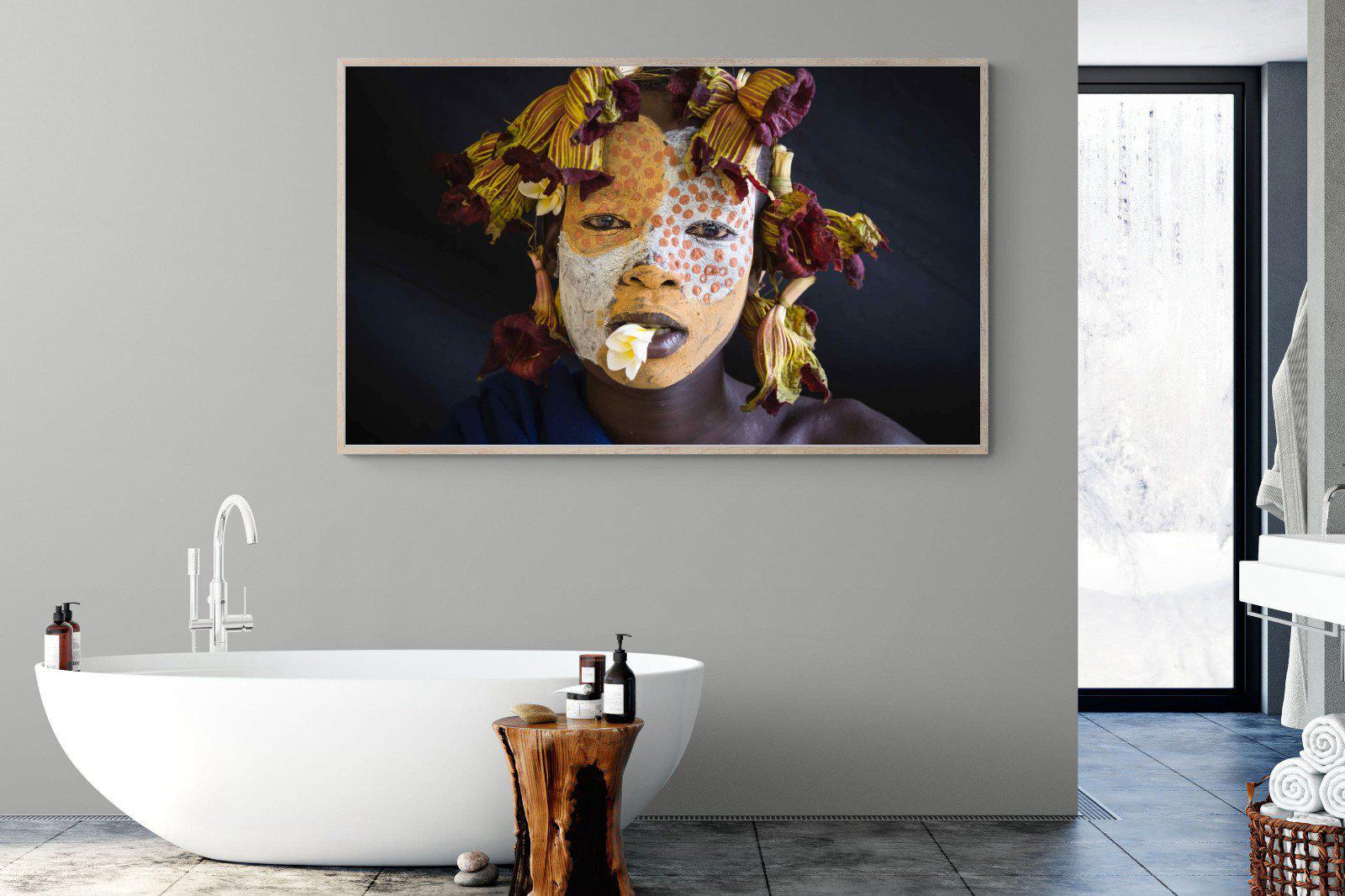 Suri Yellow-Wall_Art-180 x 110cm-Mounted Canvas-Wood-Pixalot