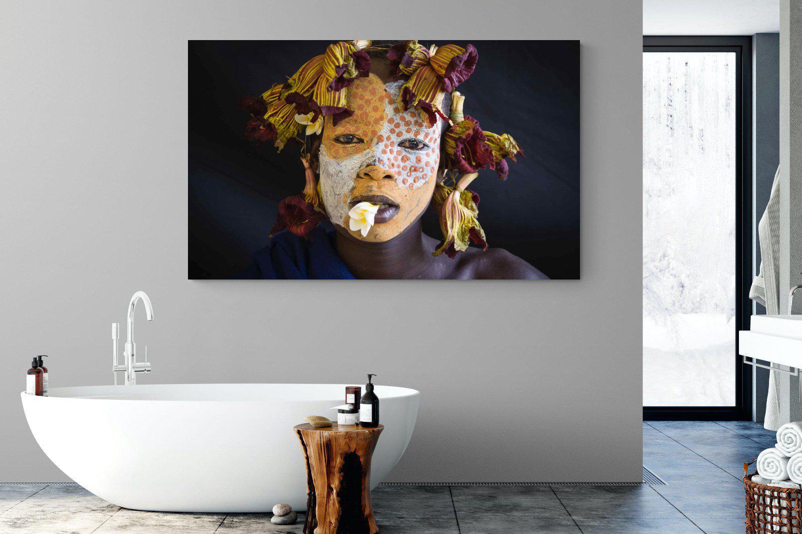 Suri Yellow-Wall_Art-180 x 110cm-Mounted Canvas-No Frame-Pixalot