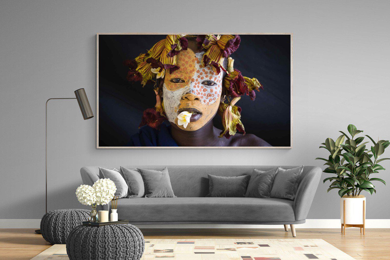 Suri Yellow-Wall_Art-220 x 130cm-Mounted Canvas-Wood-Pixalot