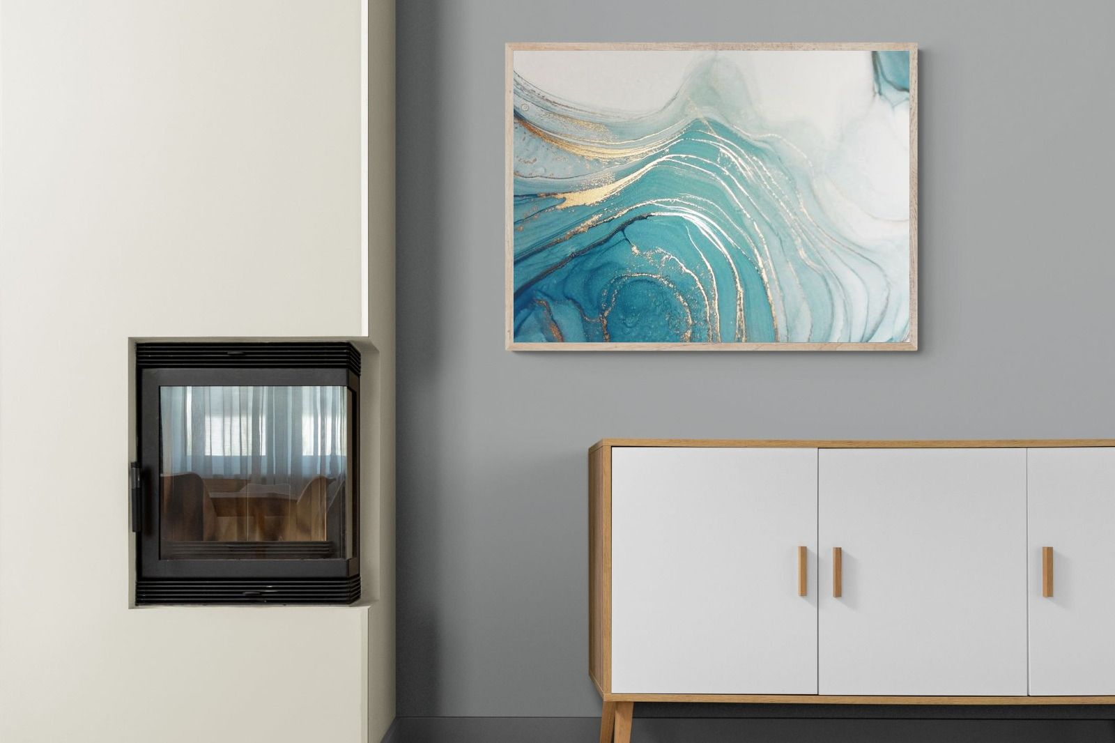 Swirl-Wall_Art-100 x 75cm-Mounted Canvas-Wood-Pixalot