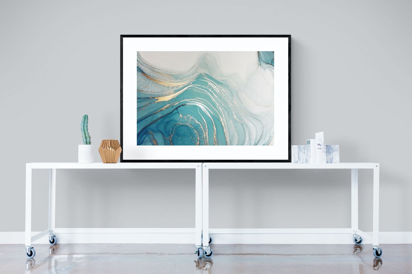 Swirl-Wall_Art-120 x 90cm-Framed Print-Black-Pixalot
