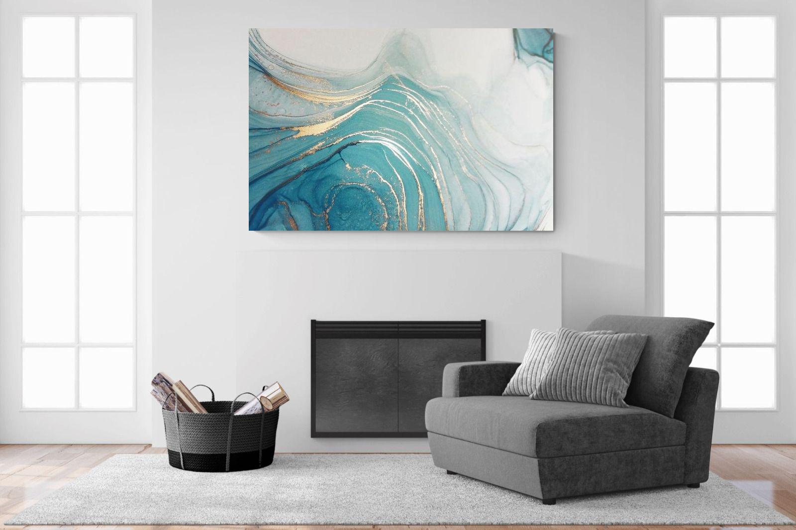 Swirl-Wall_Art-150 x 100cm-Mounted Canvas-No Frame-Pixalot
