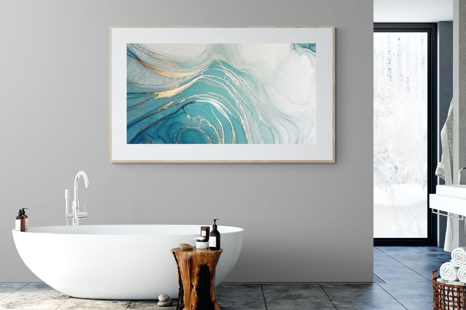 Swirl-Wall_Art-180 x 110cm-Framed Print-Wood-Pixalot