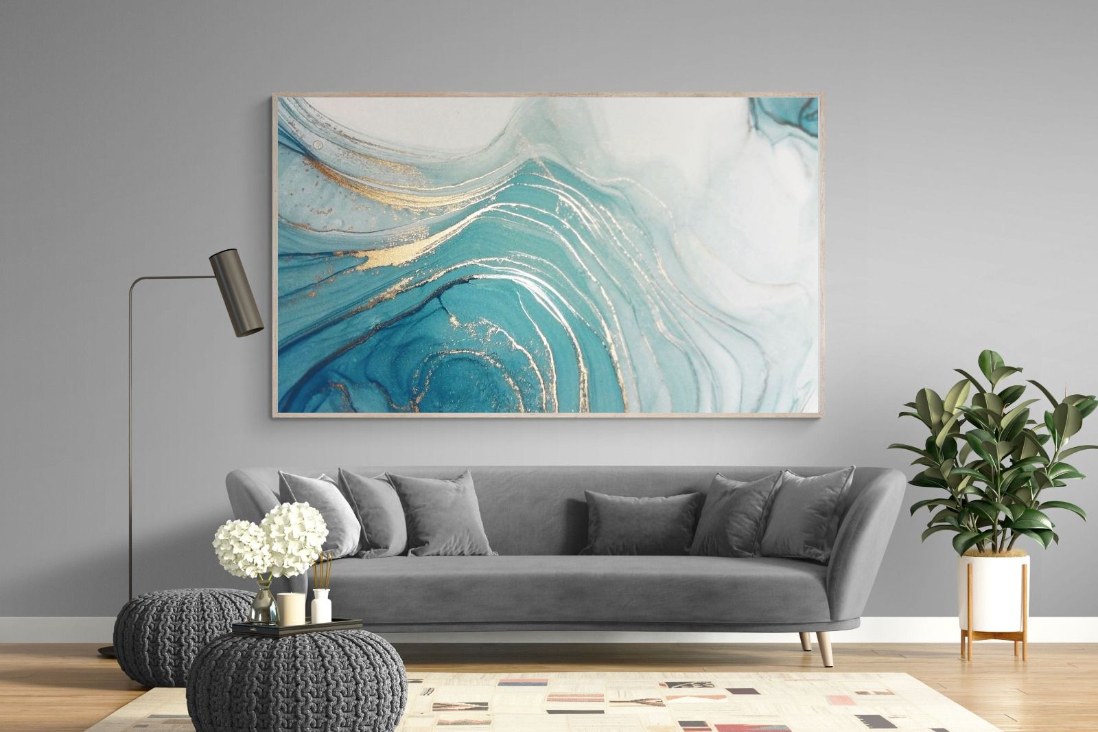 Swirl-Wall_Art-220 x 130cm-Mounted Canvas-Wood-Pixalot