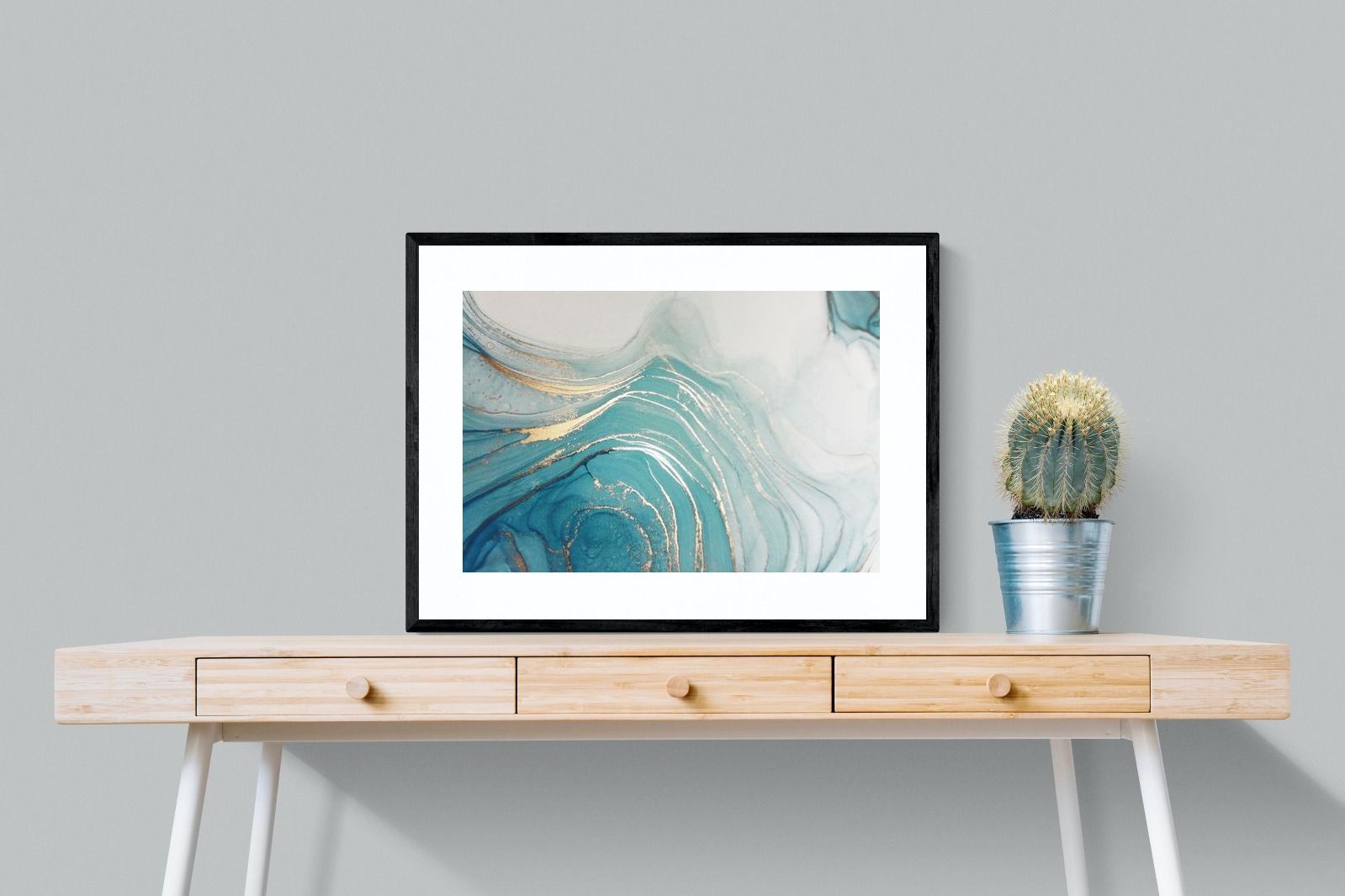 Swirl-Wall_Art-80 x 60cm-Framed Print-Black-Pixalot