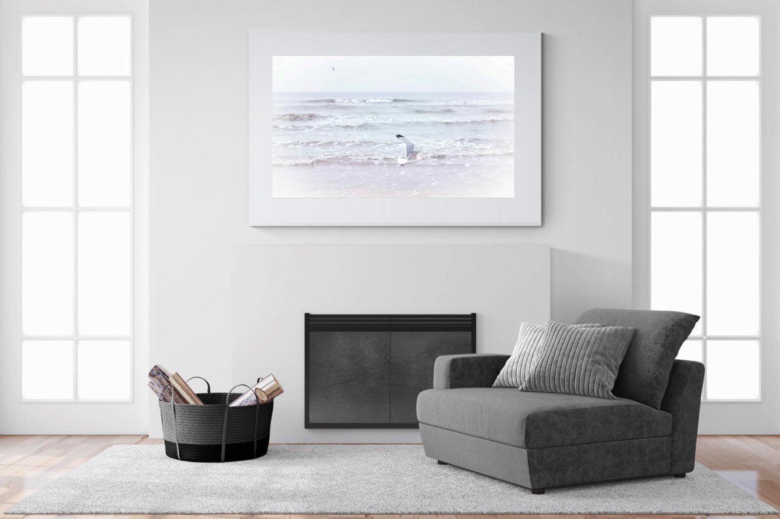 Swoop-Wall_Art-150 x 100cm-Framed Print-White-Pixalot