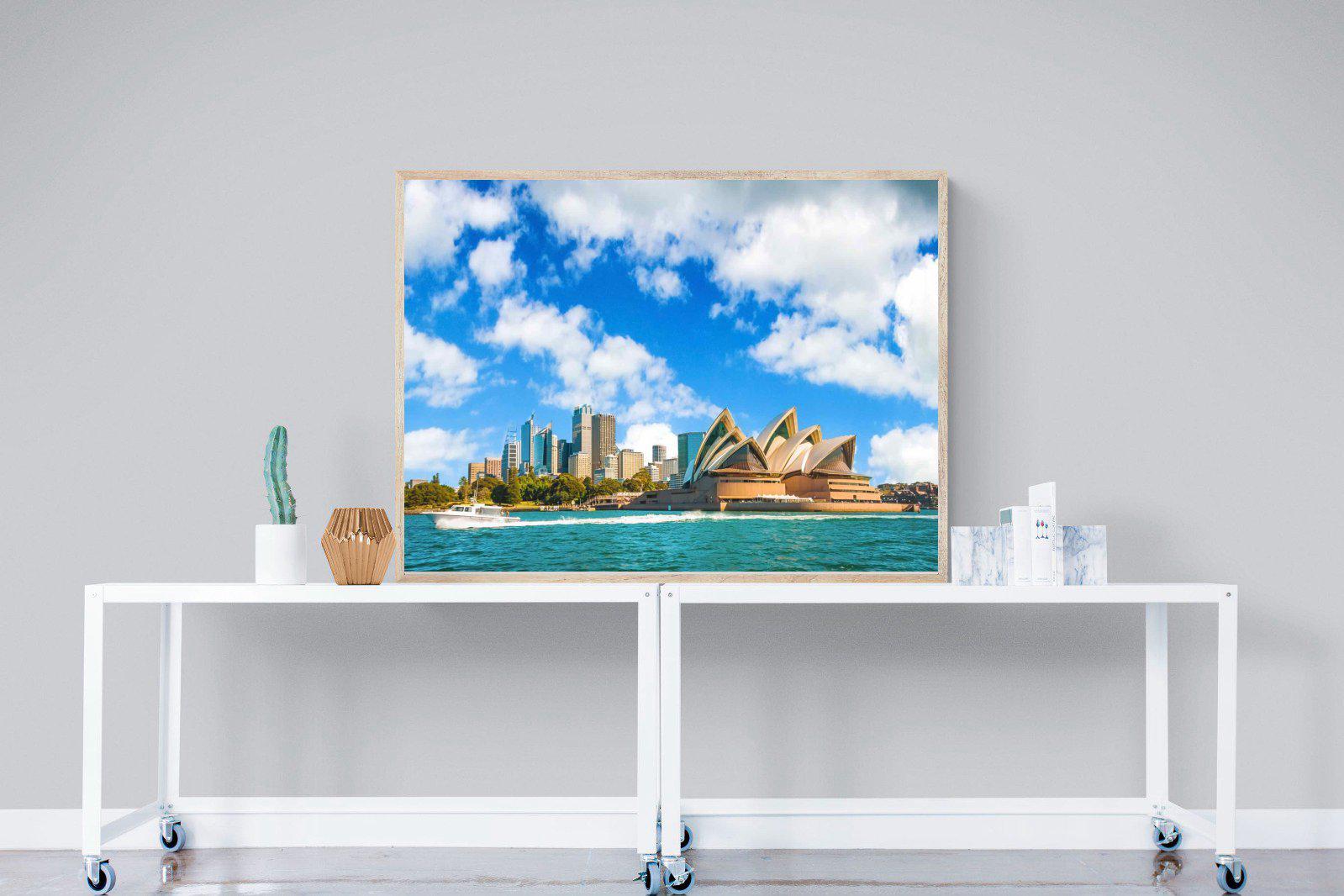Sydney Opera House-Wall_Art-120 x 90cm-Mounted Canvas-Wood-Pixalot